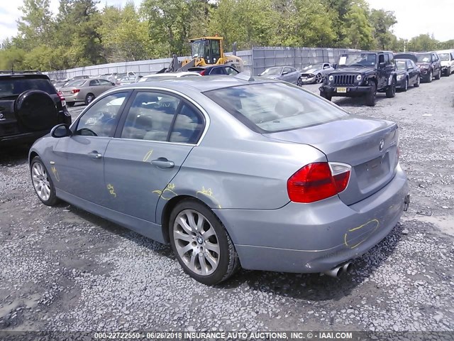 WBAVD33516KV66679 - 2006 BMW 330 XI BLUE photo 3