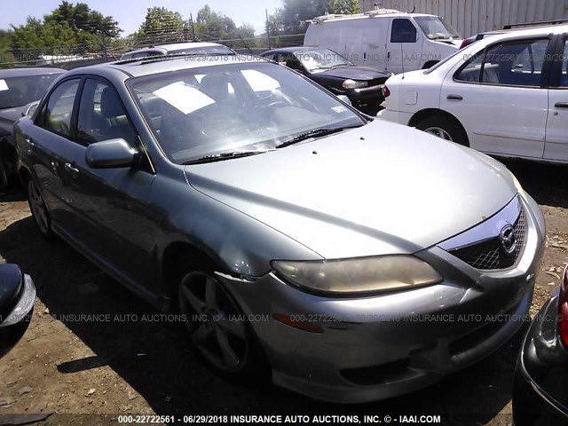 1YVHP80D245N20722 - 2004 MAZDA 6 S GREEN photo 1