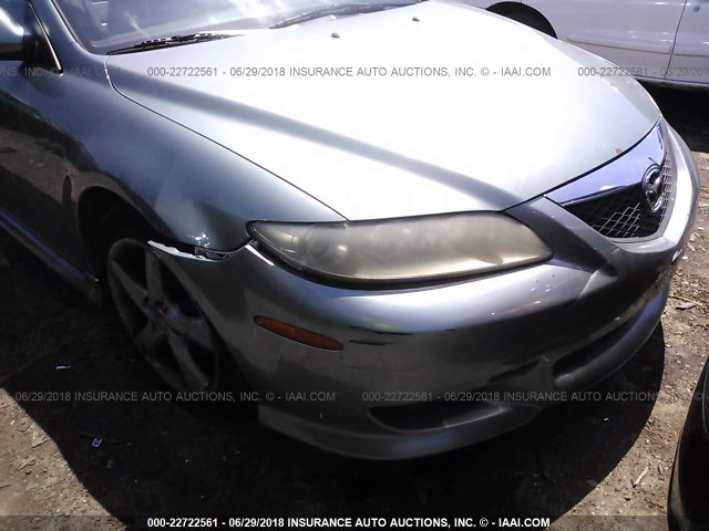 1YVHP80D245N20722 - 2004 MAZDA 6 S GREEN photo 6