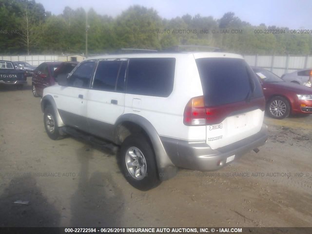 JA4LS31P3WP037333 - 1998 MITSUBISHI MONTERO SPORT LS WHITE photo 3