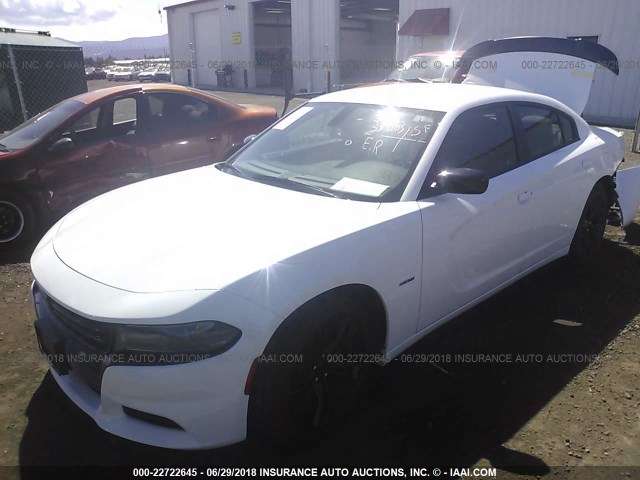 2C3CDXCT8GH302534 - 2016 DODGE CHARGER R/T WHITE photo 2