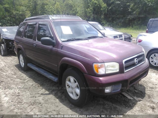 JN8DR09X72W658233 - 2002 NISSAN PATHFINDER LE/SE MAROON photo 1