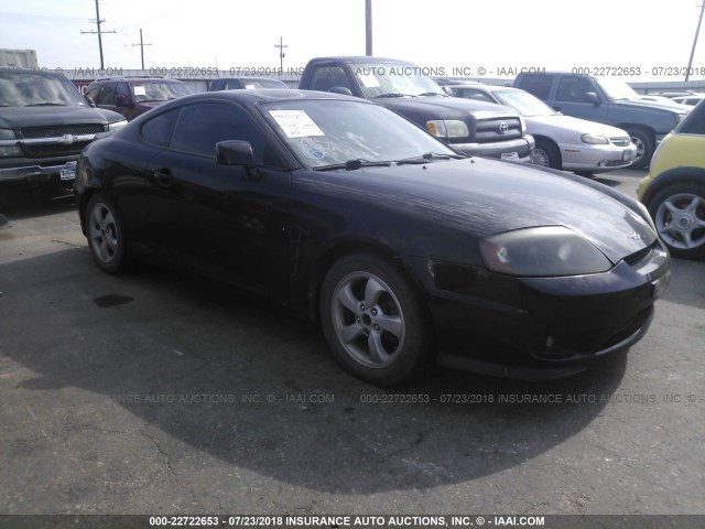 KMHHM65D36U225967 - 2006 HYUNDAI TIBURON GS BLACK photo 1