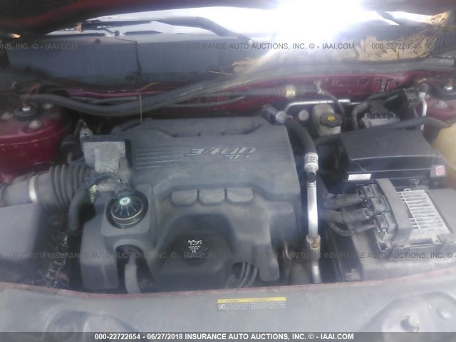 2CKDL63F966108508 - 2006 PONTIAC TORRENT BURGUNDY photo 10