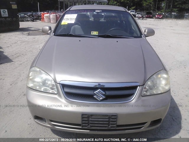 KL5JD56Z86K451191 - 2006 SUZUKI FORENZA GOLD photo 6