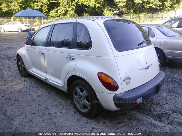 3C8FY68B42T239017 - 2002 CHRYSLER PT CRUISER LIMITED/DREAM CRUISER WHITE photo 3