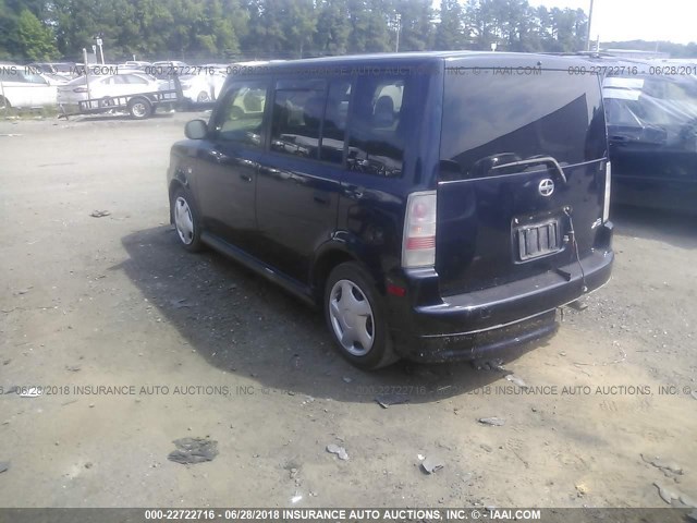 JTLKT334740169278 - 2004 TOYOTA SCION XB Dark Blue photo 3