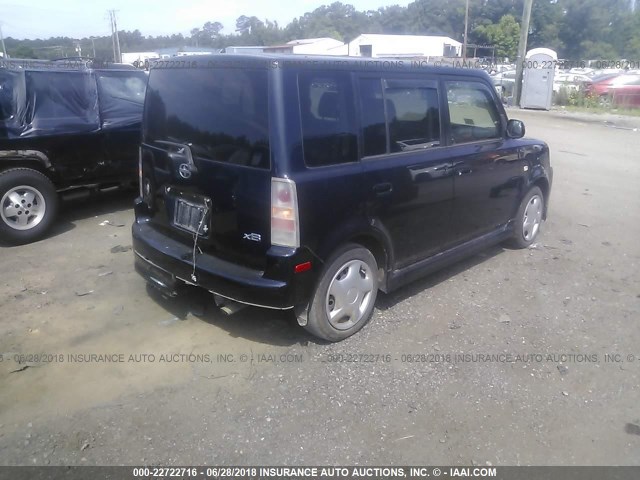 JTLKT334740169278 - 2004 TOYOTA SCION XB მუქი ლურჯი ფოტო 4
