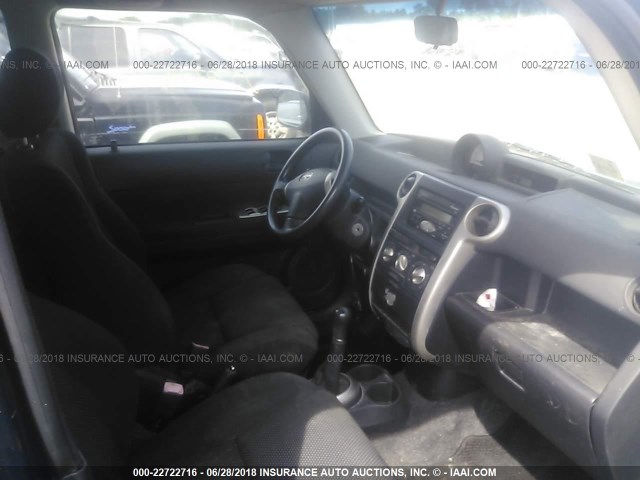 JTLKT334740169278 - 2004 TOYOTA SCION XB მუქი ლურჯი ფოტო 5