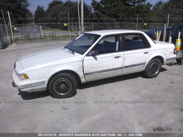 1G4AG55M9R6458313 - 1994 BUICK CENTURY SPECIAL WHITE photo 2