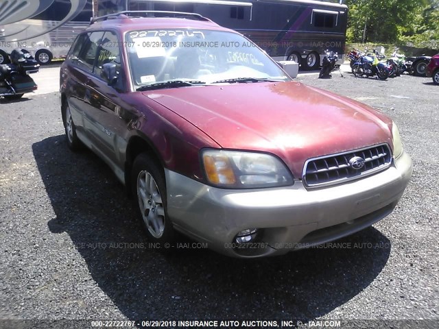 4S3BH675646645650 - 2004 SUBARU LEGACY OUTBACK AWP 勃艮第红 照片 1