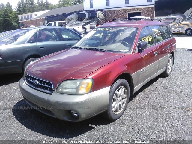 4S3BH675646645650 - 2004 SUBARU LEGACY OUTBACK AWP 勃艮第红 照片 2
