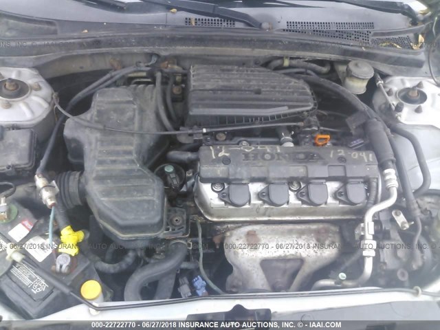 2HGES16365H577479 - 2005 HONDA CIVIC DX VP 银色 照片 10