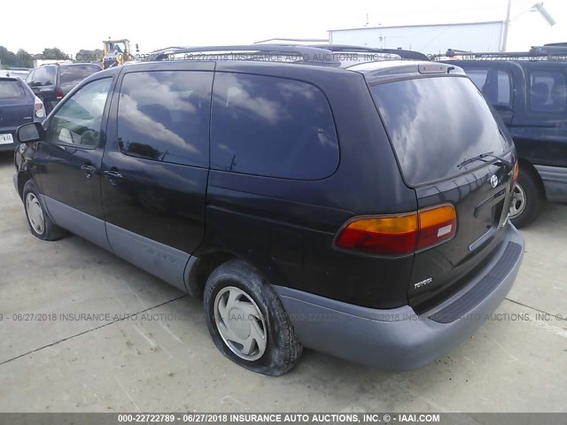 4T3ZF13C6WU057969 - 1998 TOYOTA SIENNA LE/XLE BLACK photo 3