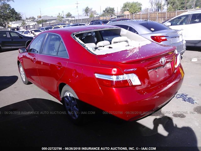 4T1BB46K38U034274 - 2008 TOYOTA CAMRY HYBRID RED photo 3