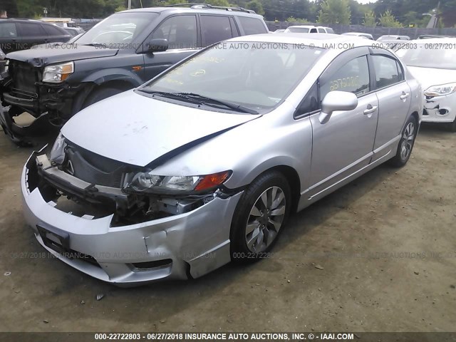 2HGFA1F92AH515132 - 2010 HONDA CIVIC EXL ვერცხლისფერი ფოტო 2