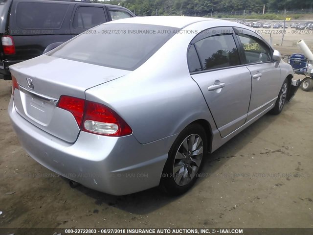 2HGFA1F92AH515132 - 2010 HONDA CIVIC EXL ვერცხლისფერი ფოტო 4