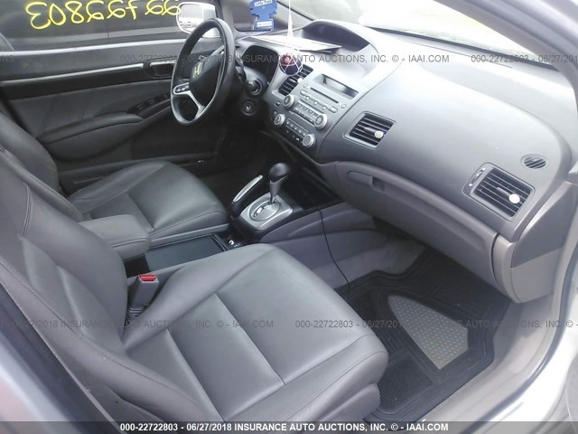 2HGFA1F92AH515132 - 2010 HONDA CIVIC EXL ვერცხლისფერი ფოტო 5