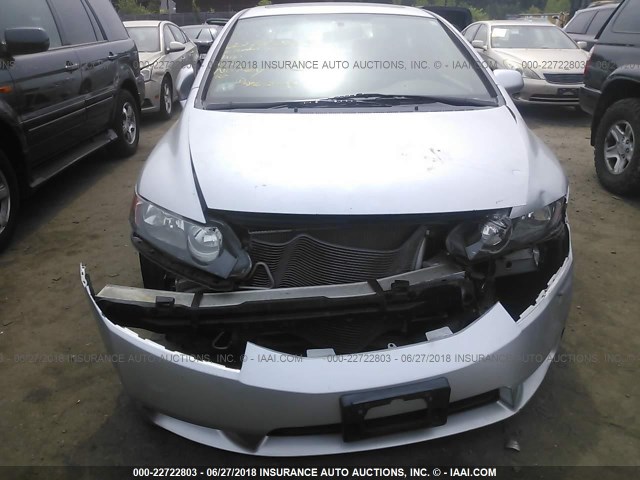 2HGFA1F92AH515132 - 2010 HONDA CIVIC EXL ვერცხლისფერი ფოტო 6
