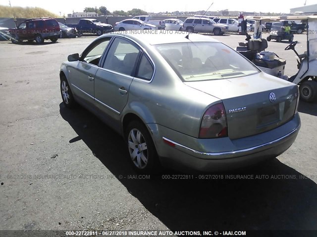 WVWRH63B13P206259 - 2003 VOLKSWAGEN PASSAT GLX 绿色 照片 3
