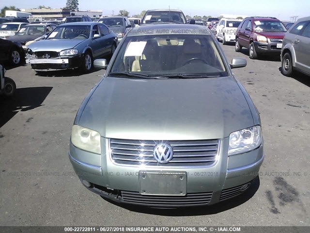 WVWRH63B13P206259 - 2003 VOLKSWAGEN PASSAT GLX 绿色 照片 6