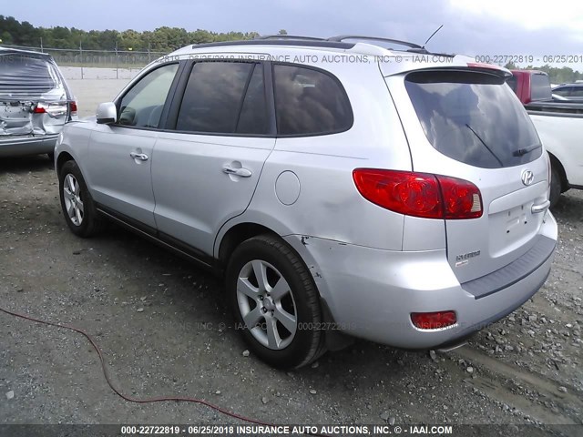 5NMSH13E97H118721 - 2007 HYUNDAI SANTA FE SE/LIMITED SILVER photo 3