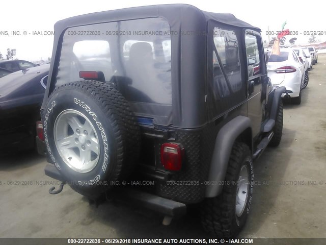 1J4FA49S05P304800 - 2005 JEEP WRANGLER / TJ SPORT BLUE photo 4