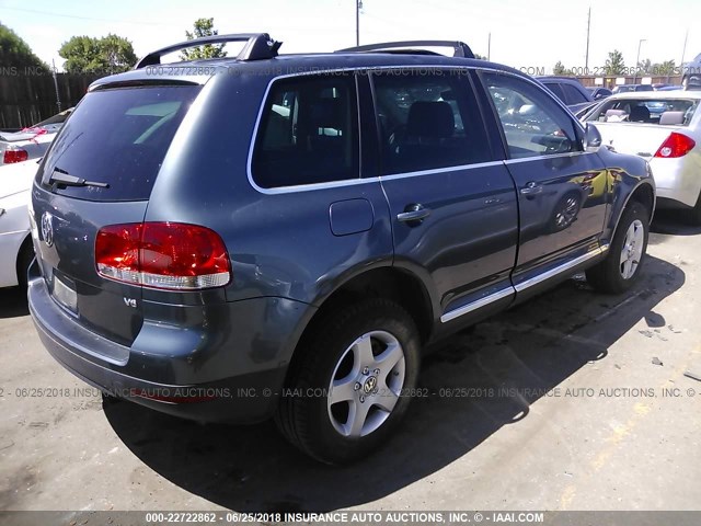 WVGBC67L04D010850 - 2004 VOLKSWAGEN TOUAREG 3.2 GRAY photo 4