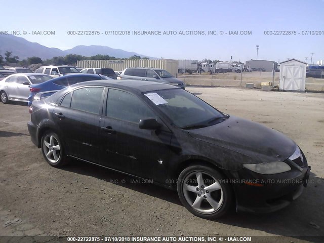 1YVHP84D955M55699 - 2005 MAZDA 6 S BLACK photo 1