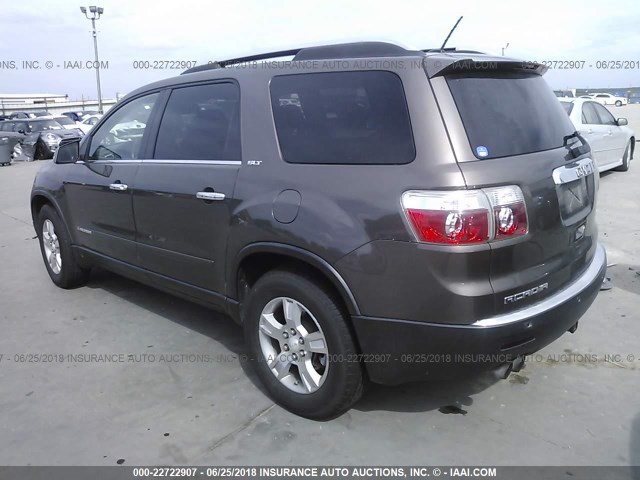 1GKER237X8J215556 - 2008 GMC ACADIA SLT-1 Braun Foto 3