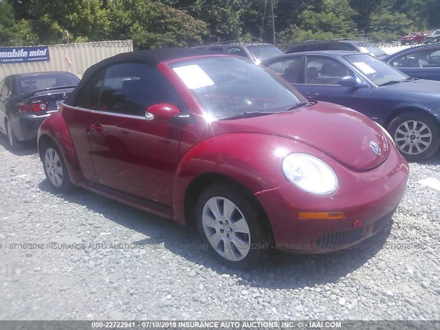 3VWPF31Y38M417086 - 2008 VOLKSWAGEN NEW BEETLE CONVERTIBLE S RED photo 1