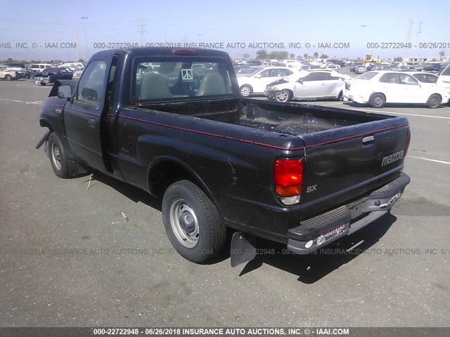 4F4YR12CXXTM17017 - 1999 MAZDA B2500 BLACK photo 3