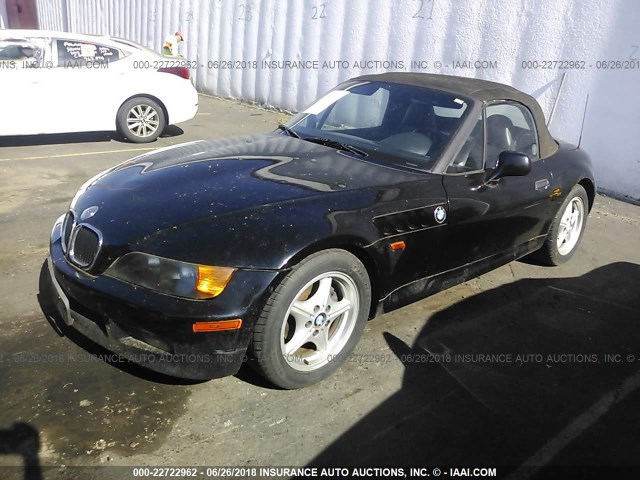 4USCH7326VLB77117 - 1997 BMW Z3 1.9 BLACK photo 2