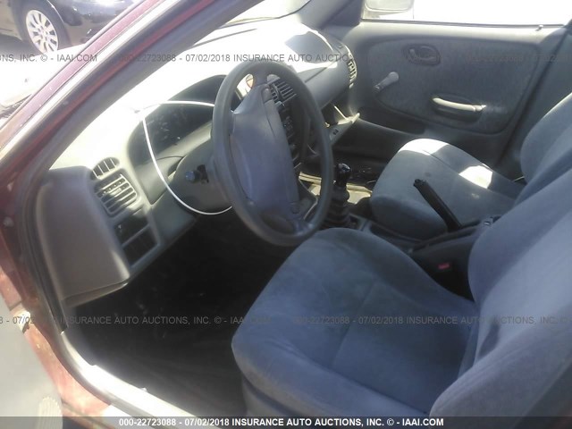 JS2GB41S715210587 - 2001 SUZUKI ESTEEM GL/GLX/GLX SPORT 勃艮第红 照片 5