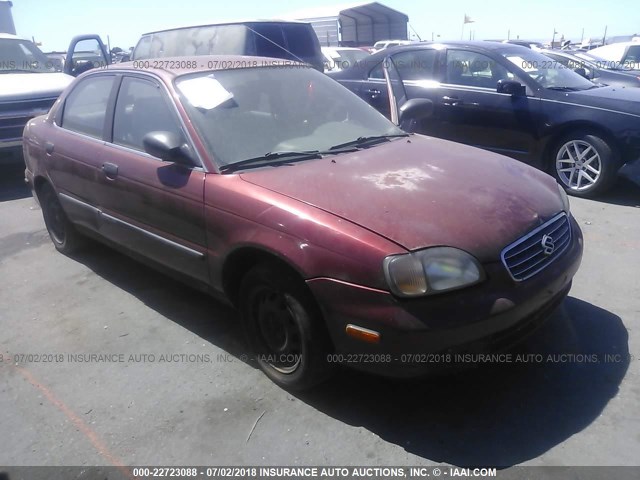 JS2GB41S715210587 - 2001 SUZUKI ESTEEM GL/GLX/GLX SPORT 勃艮第红 照片 6