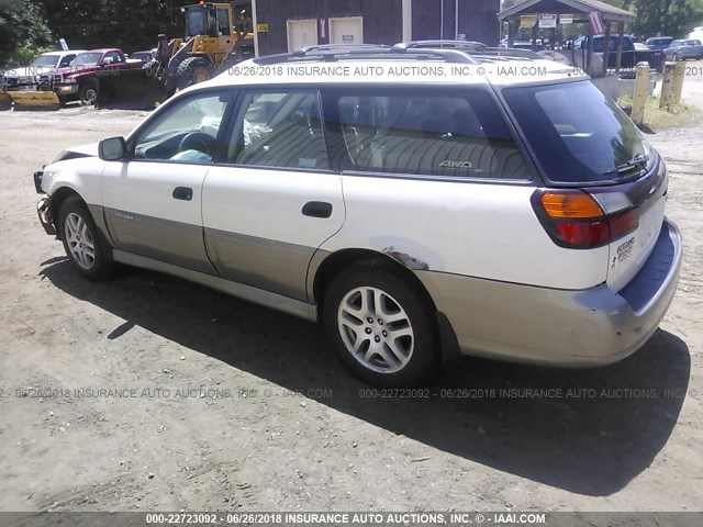 4S3BH675247631898 - 2004 SUBARU LEGACY OUTBACK AWP 白色 照片 3