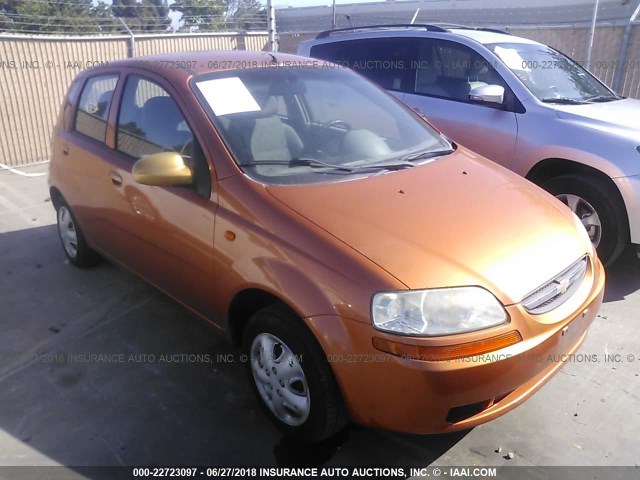 KL1TD62694B270674 - 2004 CHEVROLET AVEO ORANGE photo 1