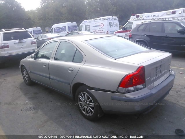 YV1RS64A042402189 - 2004 VOLVO S60 BEIGE photo 3