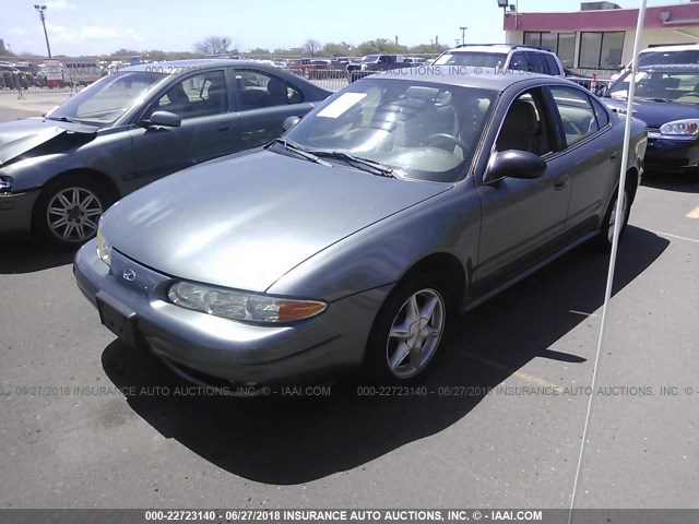 1G3NL52E94C160210 - 2004 OLDSMOBILE ALERO GL GRAY photo 2