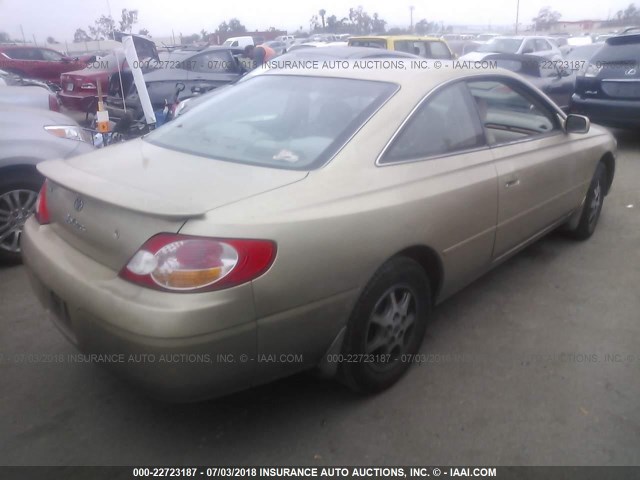 2T1CE22P13C025231 - 2003 TOYOTA CAMRY SOLARA SE GOLD photo 4