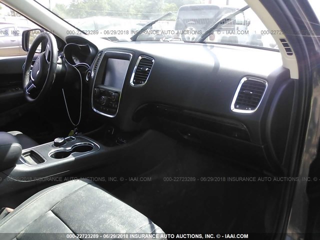 1C4RDJEGXFC244866 - 2015 DODGE DURANGO CITADEL GRAY photo 5