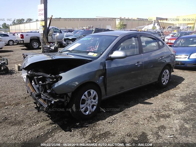 KMHDU4AD0AU952842 - 2010 HYUNDAI ELANTRA BLUE/GLS/SE SILVER photo 2