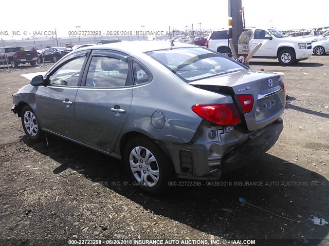 KMHDU4AD0AU952842 - 2010 HYUNDAI ELANTRA BLUE/GLS/SE SILVER photo 3