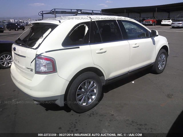 2FMDK49C88BA28327 - 2008 FORD EDGE LIMITED WHITE photo 4