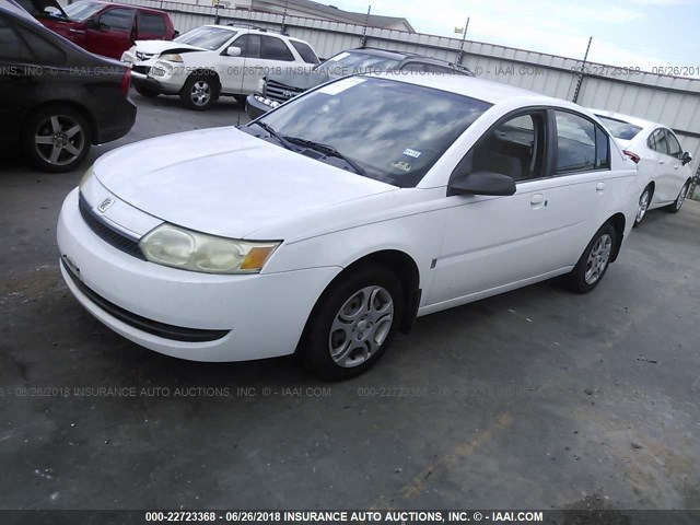 1G8AJ52F94Z108595 - 2004 SATURN ION LEVEL 2 WHITE photo 2