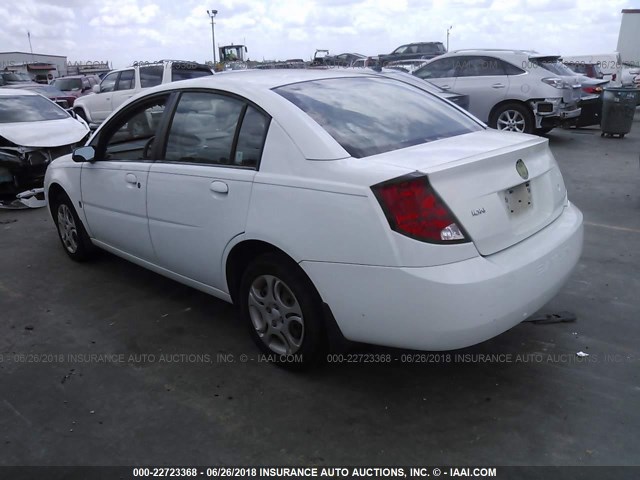 1G8AJ52F94Z108595 - 2004 SATURN ION LEVEL 2 WHITE photo 3