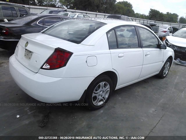 1G8AJ52F94Z108595 - 2004 SATURN ION LEVEL 2 WHITE photo 4