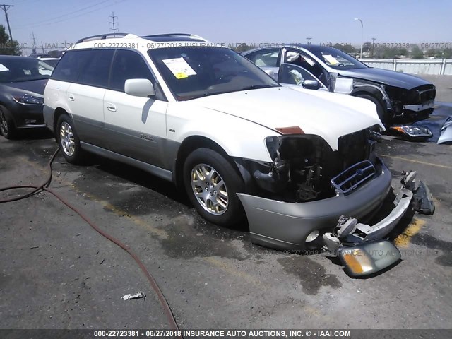 4S3BH896827653998 - 2002 SUBARU LEGACY OUTBACK H6 3.0 VDC WHITE photo 1