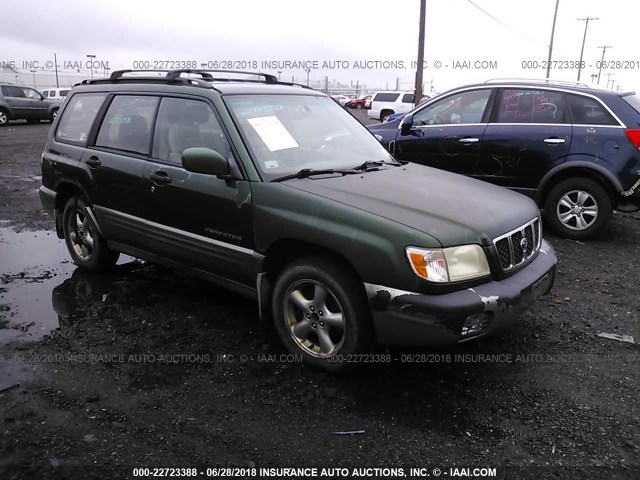 JF1SF65552G742960 - 2002 SUBARU FORESTER S GREEN photo 1