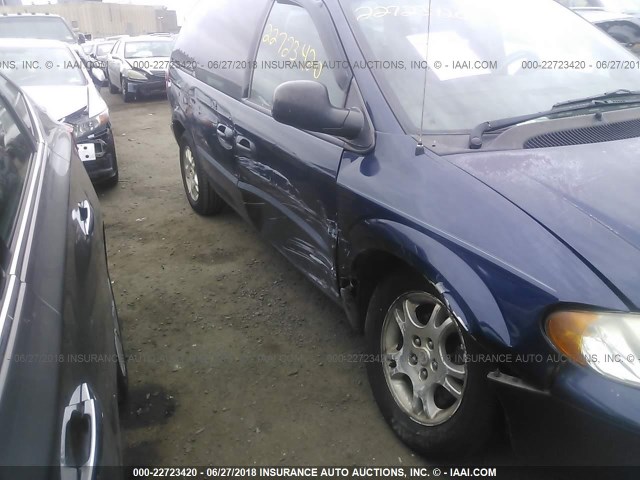 1D4GP45R24B507469 - 2004 DODGE CARAVAN SXT BLUE photo 6